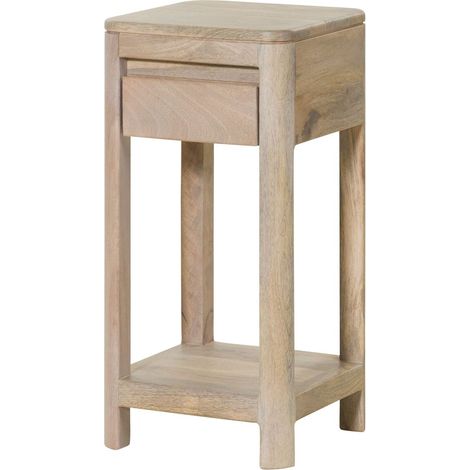 Beistelltisch Mango 30x30x60 weiß lackiert TORONTO 312