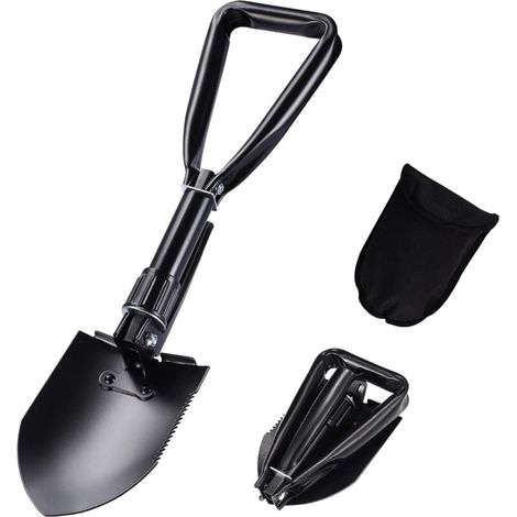 Pelle, Pelle Pliante Multifonctionnelle pour Pelle à Neige, Pelle de Jardin, Pelle de Survie, Pelle Militaire, Petite Pelle avec Sac de Rangement,M (1/4)