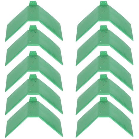 10 piezas de soportes antideslizantes de plástico verde pequeños para palomas, perchas y marcos para palomas, suministros para aves. (1/4)