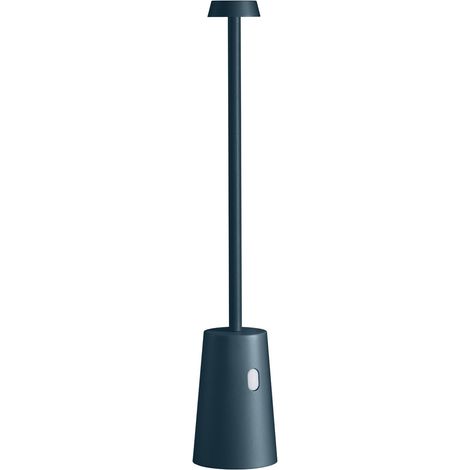 Lampada da tavolo led ricaricabile IP54 mod. Tag colore blu petrolio