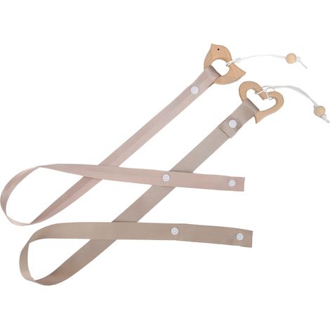 pièces pour filles, nœuds pour cheveux, pinces à cheveux, ceinture de rangement, accessoires mignons pour enfants, porte-pinces à cheveux suspendus (motif oiseau et cœur) (1/5)