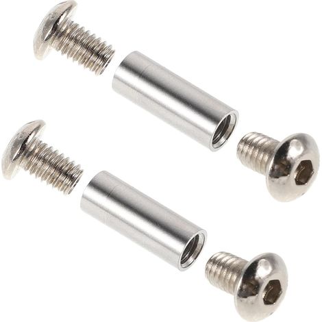 Healeved 2 vis de rechange pour manches couteaux, en acier inoxydable à tête ronde 7 x 18 mm, une