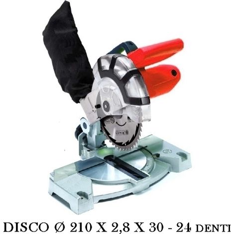 Troncatrice/Sega circolare per legno 1400W 210mm