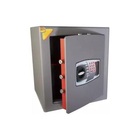 TECHNOMAX - Coffre-fort à fixer à combinaison électronique digitale, certifié EN 14450:18-S1, 7 pênes, 70 L, 49x43x40 cm (1/5)