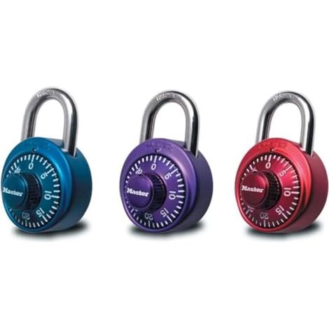Cadenas bleu pour casier, idéal pour les salles de sport et les écoles. (1/5)