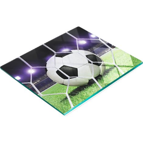 Tablero de cocina de vidrio templado con gr谩ficos decorativos - Estadio de f煤tbol 60x52 cm