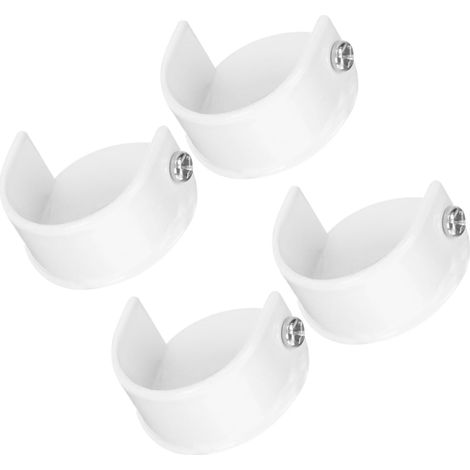 Curtain Rod Brackets, Set of 4, Stainless Steel, 28mm (1/5)