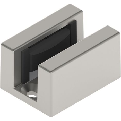 HELM Bodenführung SmartGuide G spielfrei für Glas 8-12,76 mm Edelstahl-Effekt (1/5)