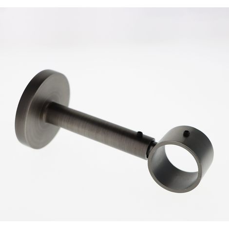 Support Mural Extensible de 10/15cm pour tringles à rideaux de Diam.28mm en Carbone - Boulet