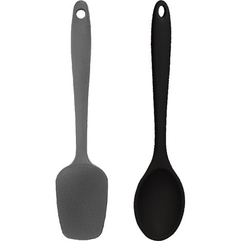 Set Ustensiles Cuisine Mini - Spatules En Silicone - Pour Cuisine Domestique - 2 Pièces (1/5)