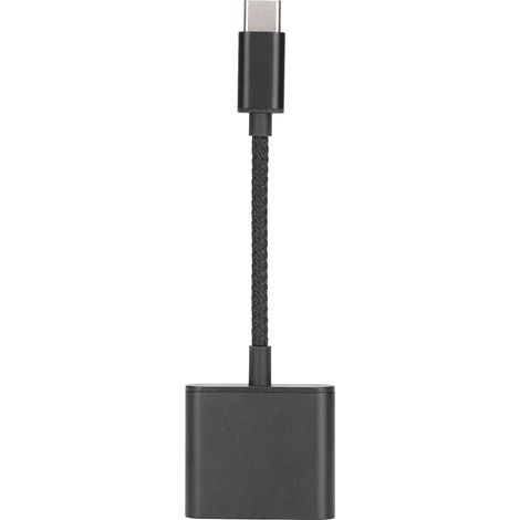 Adaptateur USB‑C vers Jack 3.5mm avec Charge Rapide PD 60W - Noir (1/5)