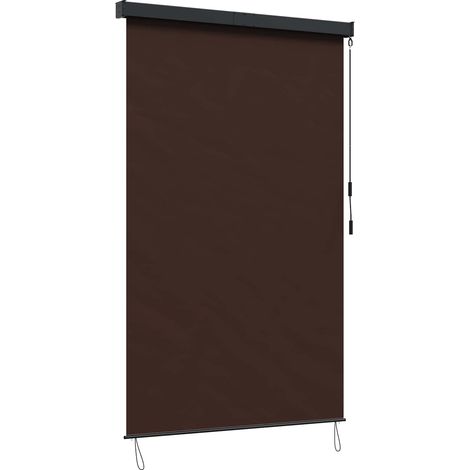 vidaXL Tenda a rullo Marrone 140 x 250 cm Tessuto e Alluminio
