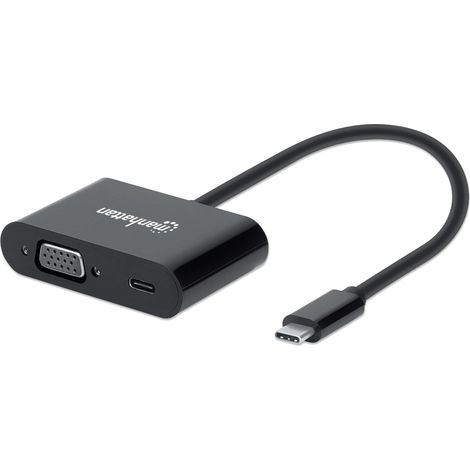 Manhattan Convertitore USB-C  a VGA con porta Power Delivery (1/5)