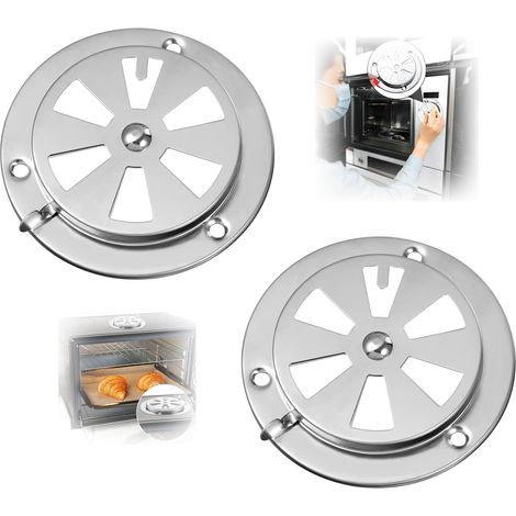 Set di 2 griglie di ventilazione regolabili in acciaio inossidabile per termostato del forno, prese d'aria regolabili da 95 mm, termostato del forno di essiccazione, camera di prova, prese d'aria del (1/5)