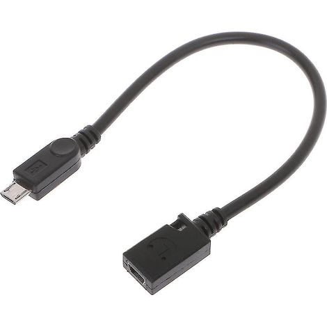 Câble adaptateur mini USB femelle vers micro USB 5 broches mâle pour la charge et le transfert de données