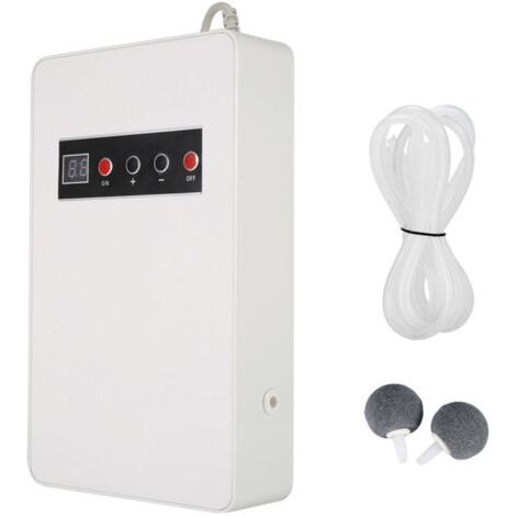 Générateur d'ozone 50Hz 600 mg/h, ozonateur pour eau domestique, aliments et légumes (blanc), prise ue 220V (1/5)