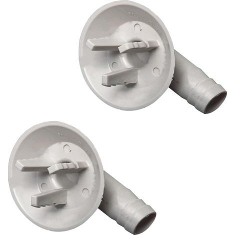 Lot de 2 connecteurs de tuyau de vidange pour climatiseur - Raccord coudé - Outil de réparation (1/3)