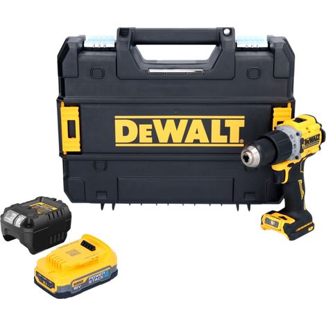 Taladradora percutora sin cable DeWalt DCD 805 E1T 18 V 90 Nm sin escobillas + 1x batería 1,7 Ah + cargador + TSTAK (1/5)