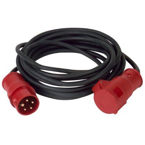 PCE 47451 H07RN-F5G Rallonge electrique CEE a 5 Broches 1,5 mm 16 A 10 m