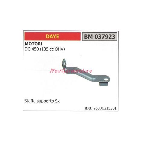 Soporte izquierdo depósito combustible DAYE motor cortacésped cortacésped 037923
