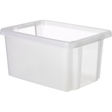 CURVER 225353 BOX ESSENTIALS 16L PLASTIQUE, TRANSPARENT, 30X39X20 CM
