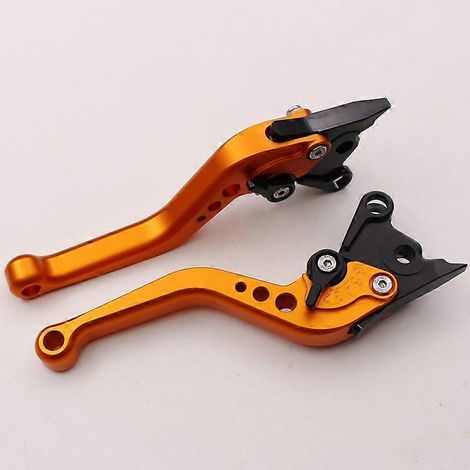 Klaxon de frein et d'embrayage pour moto Ducati M900 996/998/B/S/R 99-03 (tige courte orange) (1/5)