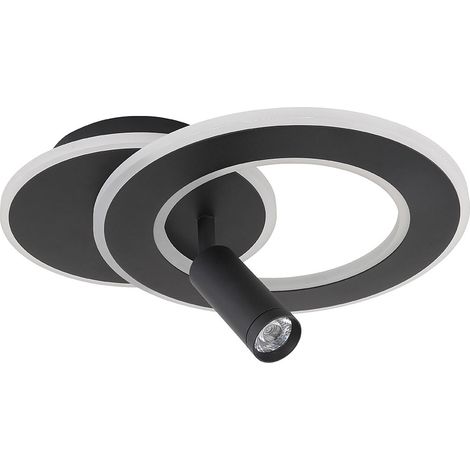 Plafoniera LED design luce soggiorno lampada camera da letto luce, telecomando luce notturna memoria luce diurna dimmerabile RGB cambia colori CCT, 30W 1597lm 2700-6500K avviso bianco-bianco freddo, L (1/5)