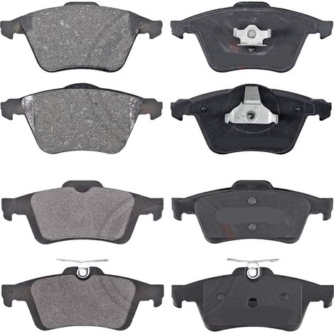 KIT PASTIGLIE FRENO ANTERIORI E POSTERIORI compatibile con VOLVO V60 II (225.227) / PASTIGLIE FRENANTI AUTO OEM P 86 027  P 86 028,P 86 029  P 86 030 / SOSTITUZIONE DIRETTA / BASSA POLVERE / SILENZIOS