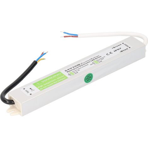 Adaptateur secteur étanche 30 W AC 90-250 V, alimentation LED fine, 24 V CC (1/5)