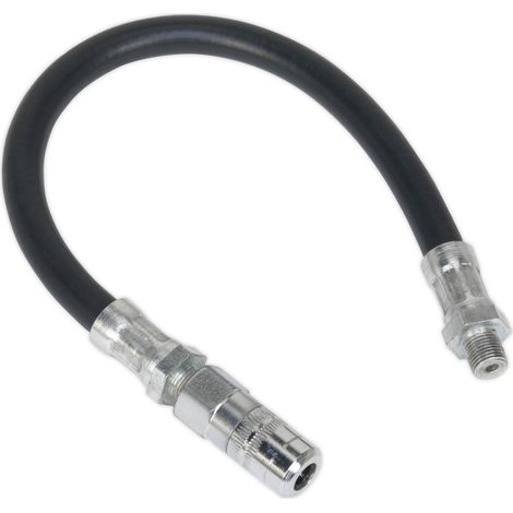 Sealey Flexible Rubber Grease Gun Delivery Hose with 4-Jaw Connector 300mm 1/8""BSP Gas GGHE300 (1/2)