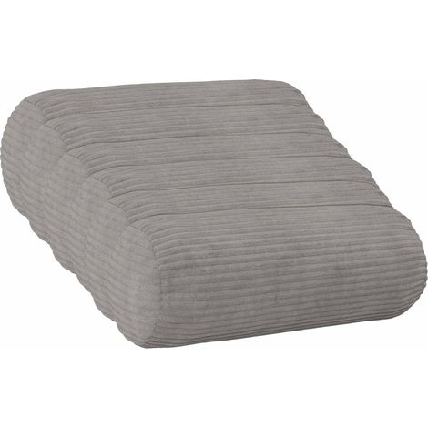 Cushion Cover 6 pcs HEERLEN Light Grey Ø 15 x 40 cm Corduroy vidaXL