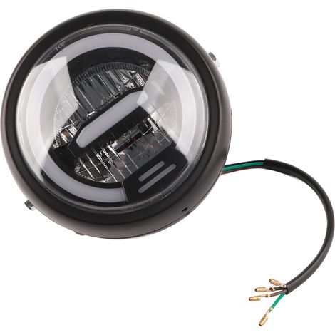 Phare avant rond universel à LED de 6,5 pouces pour moto, lumière blanche (1/5)