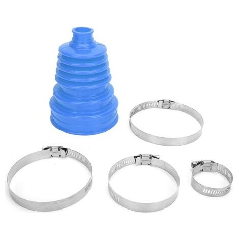 DEESSE SHOP-Asixxsix Pince de Démarrage CV, Installation Facile, Couvercle Anti-poussière en Silicone pour Véhicules Universels, Bleu, 1 Couvercle Anti-poussière, 4 Pinces (BLUE). (1/5)