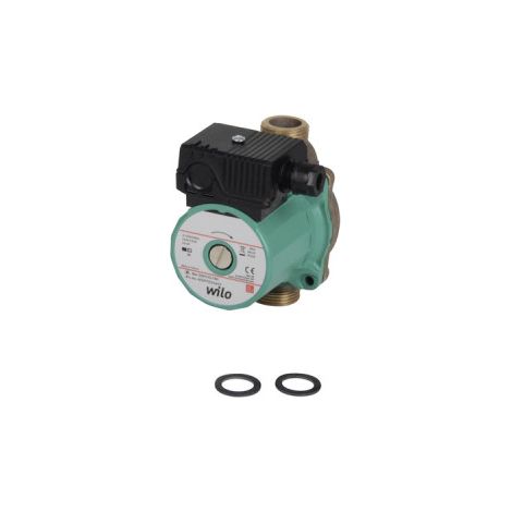 Wilo – Circulateur eau chaude sanitaire 20/1 – Entraxe 130 mm – Mâle/Mâle 1' – Rotor noyé pour circulation efficace
