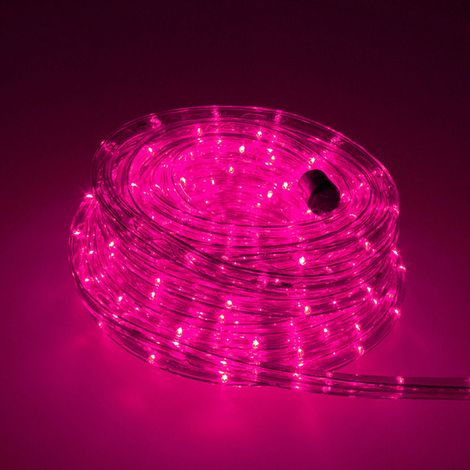 LED Lichtschlauch Komplett Set mit Zubehör Lichterkette Beleuchtung F3 LED für Drinnen/Draußen Weihnachten Beleuchtung Dekoration Lichterschlauch, Pink 5m