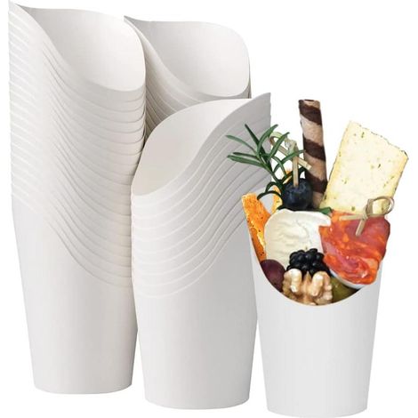Lot de 50 gobelets jetables de 414 ml (14 oz), parfaits pour les fêtes, les desserts glacés et les gâteaux. (1/5)