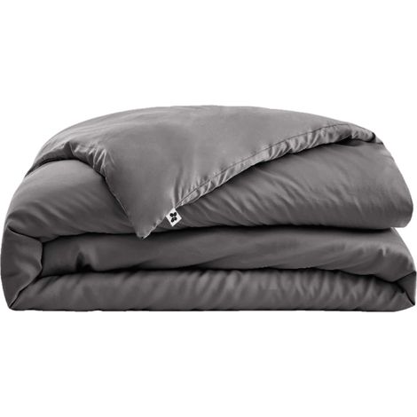 Housse de couette en bambou 260x240 cm anthracite (1/3)