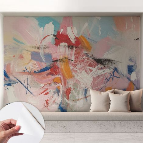 Fototapete Selbstklebend - trendige Wanddeko - Schlafzimmer - Wohnzimmer Harmonische Abstraktion 208x146 cm (1/5)
