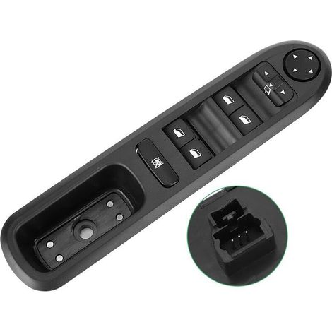 Accessoires de voiture de commutateur de commande de fenêtre cté conducteur gauche adaptés pour Peugeot 407 6D 6C 6E 6554.ER (1/4)