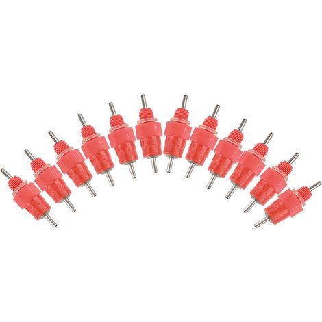 Mangeoire et abreuvoir pour poulet, système d'arrosage, abreuvoir à mamelon, 50 pièces, pour oiseau, canard, poule, poussin