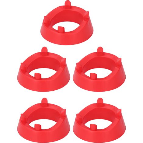 5 Supports Sphériques en Plastique pour Ballons de Football, Basketball, Volleyball et Rugby - Rouge (1/5)