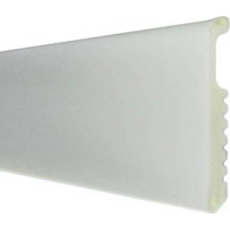 10 x BATTISCOPA 75X8 POLISTIRENE LISCIO 200 CM BIANCO