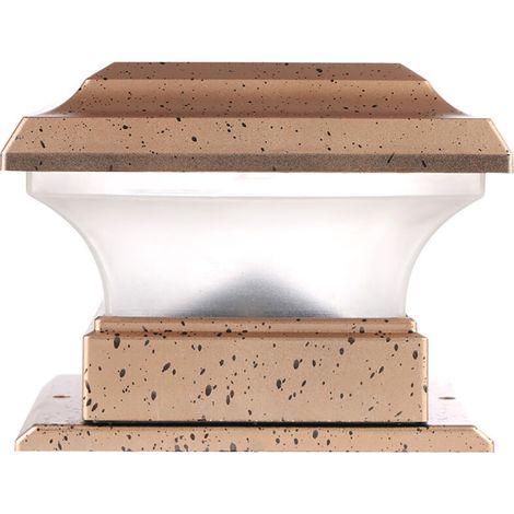 The outdoor post lights up the exterior solar-powered, lightweight fence lights, durable for the yard garden (1/5)
