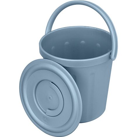 Eimer ICS C552015, 15 Liter, blau, mit Deckel