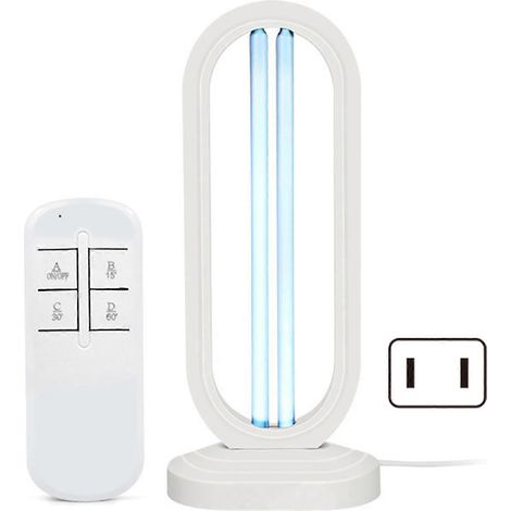 Lampada UV o ozono da 38 W, lampada germicida al quarzo portatile per la sterilizzazione domestica, bianca (1/5)