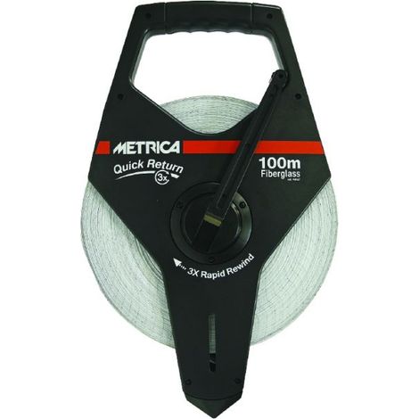 Langfasermaß Quick return METRICA 100m x 13mm - 40027