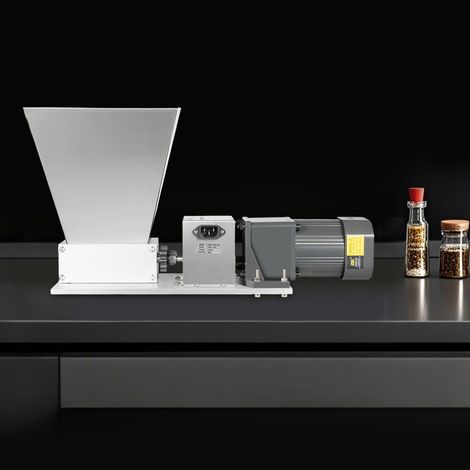 Elektrische Doppelwalzen-Mühle aus Edelstahl der 5. Generation für Getreide und Hülsenfrüchte, 220 V, Euro-Stecker