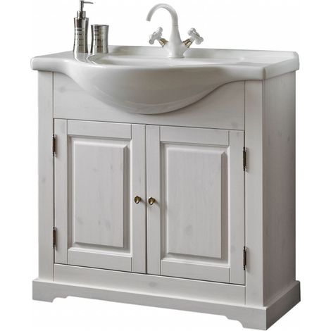 Ensemble meuble vasque de salle de bain - Bois - 85 cm - Sophie - Livraison gratuite