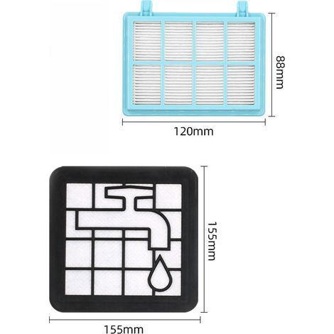 Suitable for vacuum cleaner accessories, including pre- and post-filters, filter cartridges/filter cotton, and a 3-piece set of post-filters for FC9331/FC9332/FC8010.