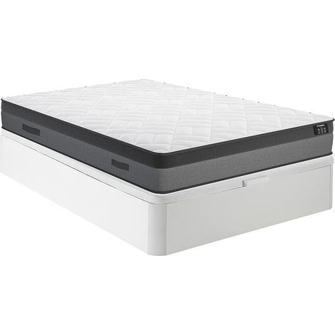 Set 160x200cm rete vano Bianco + materasso molle insacchettate e memory foam sp. 24cm - ILLUSION di YSMÉE (1/5)